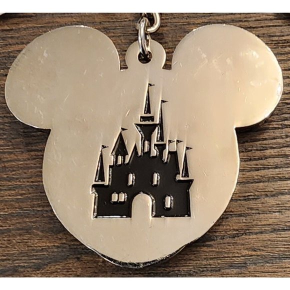 Disney Rainbow Collection Glitter Mickey Keychain Clip with Castle PRIDE - Picture 6 of 10